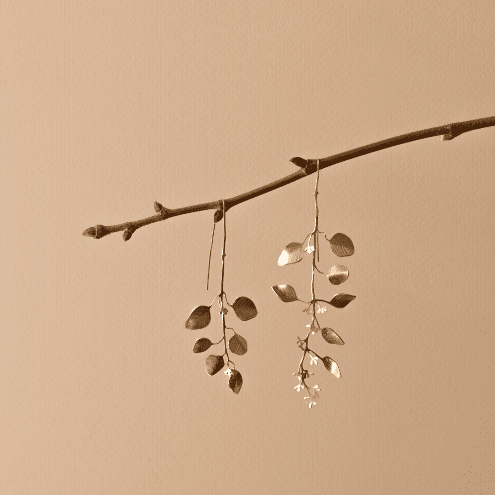 orecchini donna eucalipto fiorito